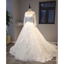New Arrival 2017 Princess Bridal Wedding Dress with Long Sleeve
